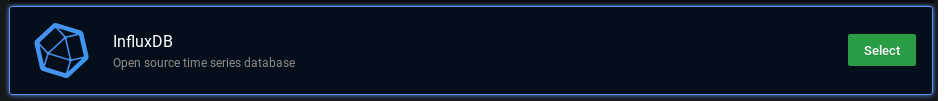 Option de source de données InfluxDB dans Grafana